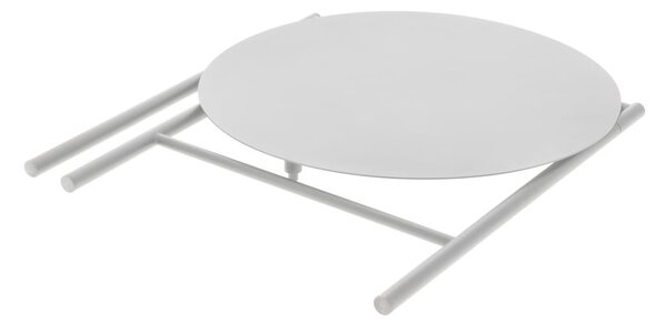 Tavolo da pranzo rotondo in metallo bianco ø 70 cm Disc - Zone