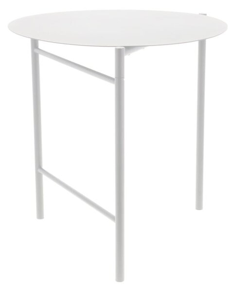 Tavolo da pranzo rotondo in metallo bianco ø 70 cm Disc - Zone