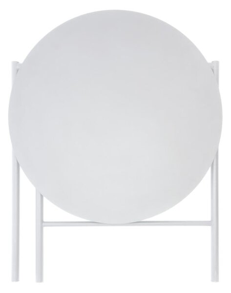 Tavolo da pranzo rotondo in metallo bianco ø 70 cm Disc - Zone