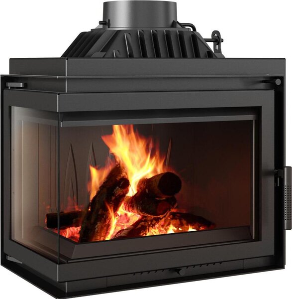 Caminetto in ghisa Singolo sinistro 8 kW Ø 150