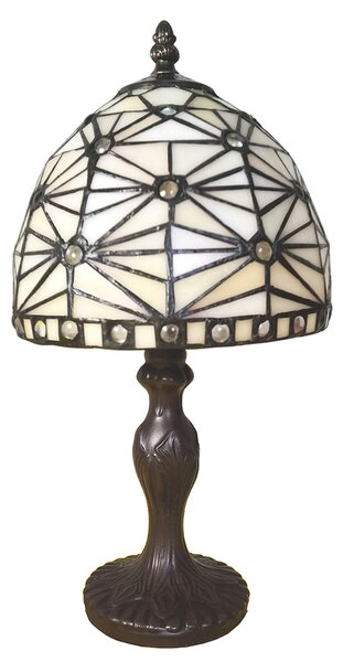 Lampada da tavolo Tiffany Clayre & Eef Ø 18x33 cm Poliresina beige