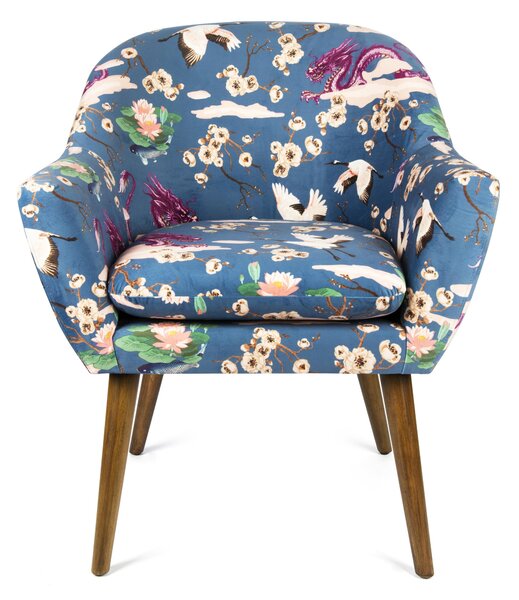 Poltrona Excelsa Fuji in poliestere e multistrato 70,5x65x83 cm multicolore