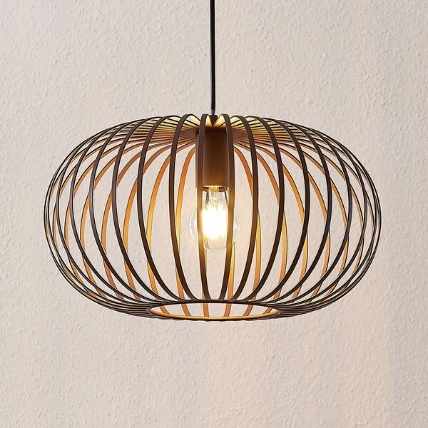 Lampada a sospensione Nahele Lindby, dimmerabile, Soggiorno / Sala da pranzo, Metallo, Vintage, Lampada a sospensione