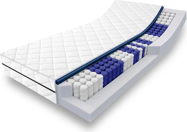 Materasso a molle insacchettate Sleezzz Superior 80 x 200 cm, altezza 18 cm, livello di rigidità H3