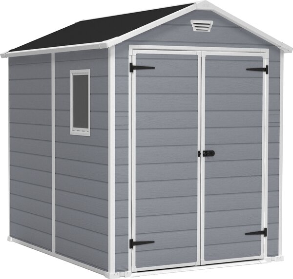 KETER Manor Casetta da giardino 6x8 DD, 185 x 226 x 237 cm, grigio KETER 17196659
