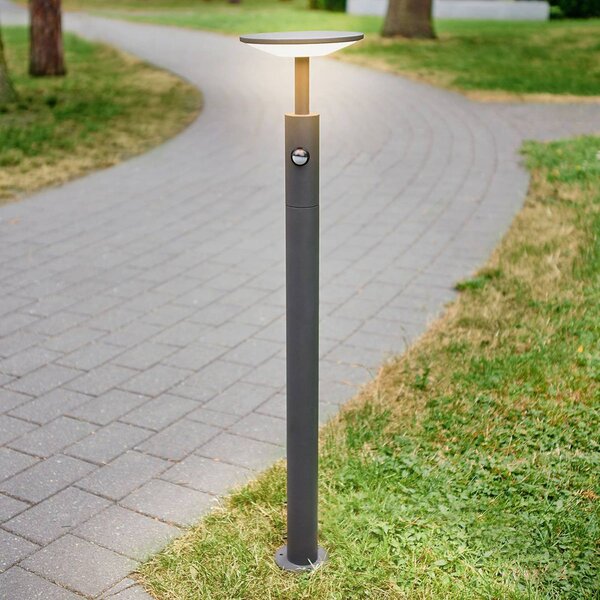 Lampioncino Fenia Lucande, Nero, Alluminio, Moderno, Lampada LED da esterni
