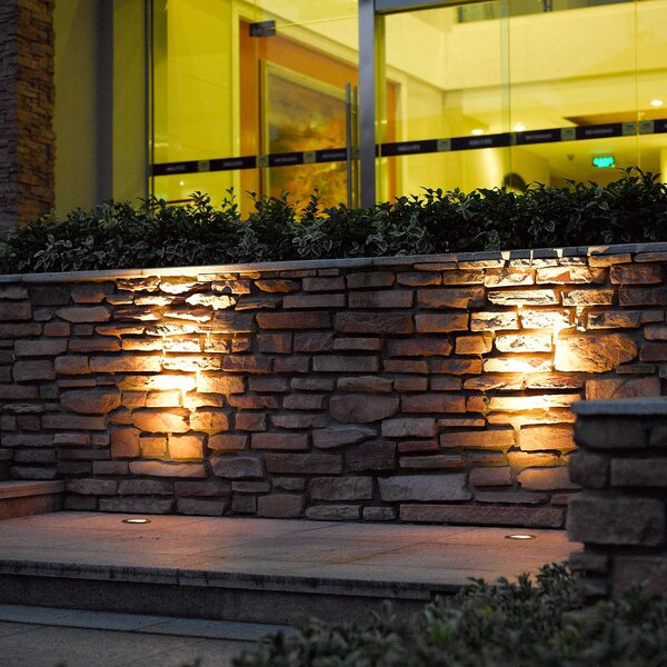 Lucande Lampada da incasso per pavimento a LED Jos, rotonda, orientabile, IP67 JOS, Alluminio / Grigio / Zincato, Acciaio Inox, Moderno, Faretto da incasso da terra