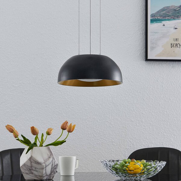 Lindby Juliven LED a sospensione, nero, 32 cm