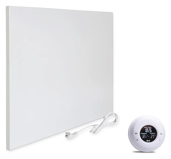 Umbrella H400 Riscaldamento a Infrarossi – Bianco, 400 Watt, senza Cornice + Termostato TH20