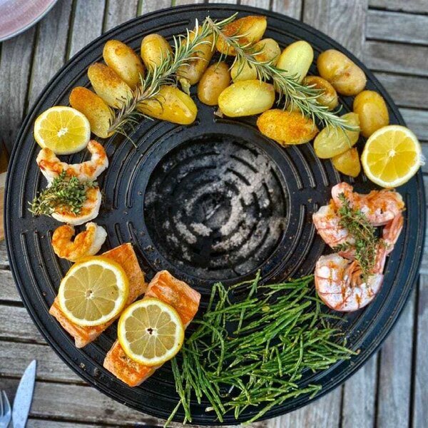 Griglia da tavolo Tabl-O per arrostire, grigliare e cuocere in modo sano