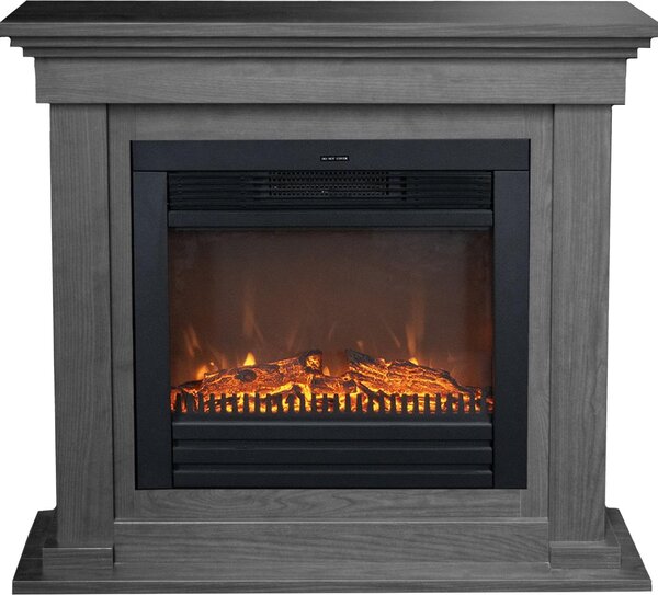 Caminetto elettrico Xaralyn - Flex ELU-BW - effetto legno - 1400 Watt di riscaldamento - con telecomando - caminetto da incasso incluso - caminetto decorativo