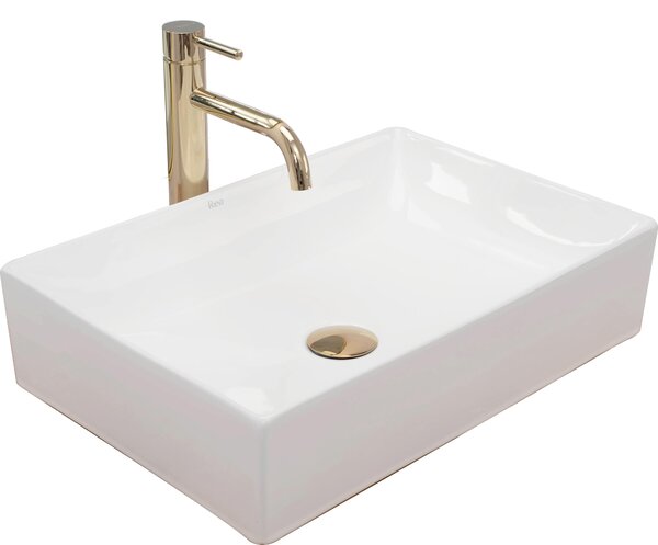Lavabo da Appoggio Rea Inga White