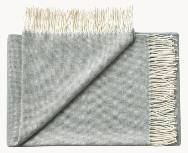 Coperta premium in baby alpaca con frange Panama