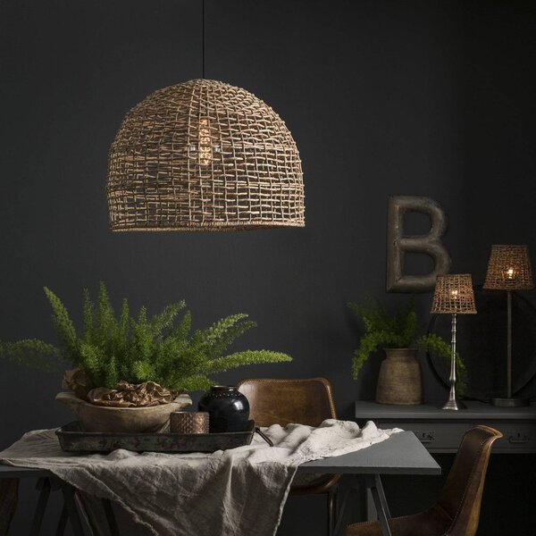 PR Home Lampada a sospensione Cebu, dimmerabile, Legno chiaro, Soggiorno / Sala da pranzo, Legno, Campagna / Rustiche, Lampada a sospensione
