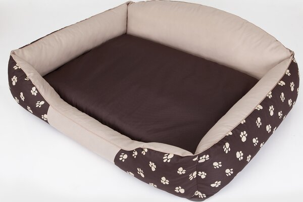 Cuccia per cani "Royal" -65x50cm- Robusta con schienale alto, morbidamente imbottita | Pillowprim