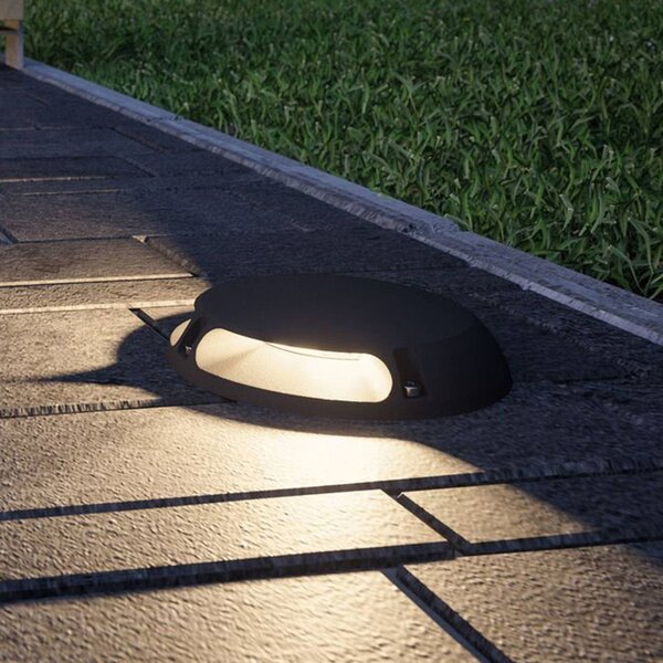 Paulmann Plug & Shine Lampada da pavimento a LED 93920 2x3W 93920, dimmerabile, Nero, Alluminio, Moderno