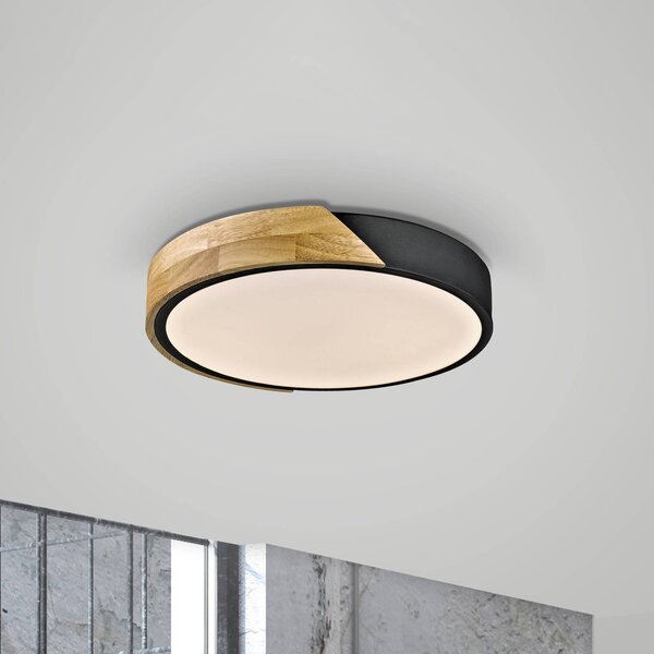 JUST LIGHT. GmbH Plafoniera soffitto Bila, Legno chiaro, Soggiorno / Sala da pranzo, Legno, Plafoniera
