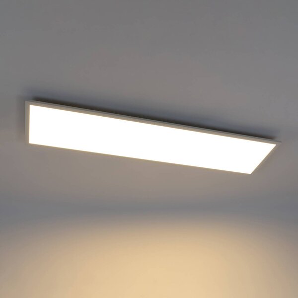 Plafoniera a LED Luay Lindby, dimmerabile, Bianco / Opale, Cucina, Plastica, Moderno, Plafoniera LED