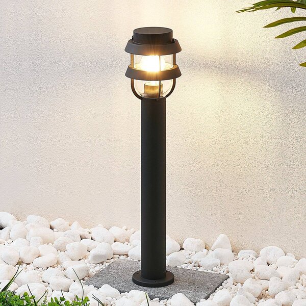 Lampioncino da giardino Alvaro Lindby, dimmerabile, Nero, Alluminio, Moderno, Lampada da esterni