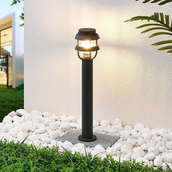 Lampioncino da giardino Alvaro Lindby, dimmerabile, Nero, Alluminio, Moderno, Lampada da esterni