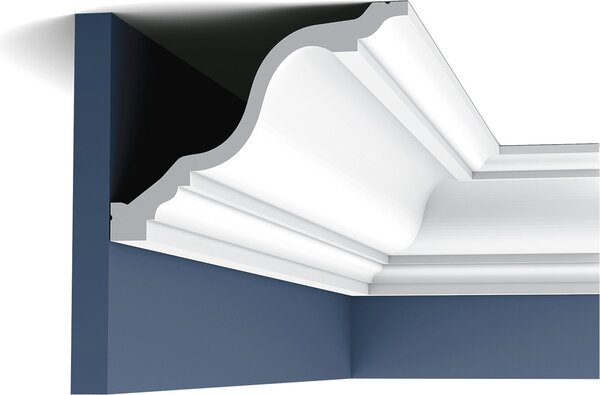 Orac Decor C334 Luxxus profilo decorativo a soffitto a parete modanatura decorativa a stucco profilo decorativo a cornice modanatura decorativa ad angolo | 2 metri