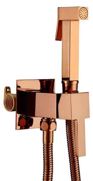 KRAN rubinetto bidet a parete retrò RAMENA ottone oro rosa