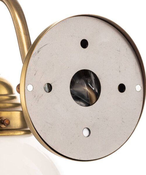 Berliner Messinglampen Applique da parete LARRY, dimmerabile, Bronzo / Ottone antico, Corridoio, Ottone, Antico, Applique