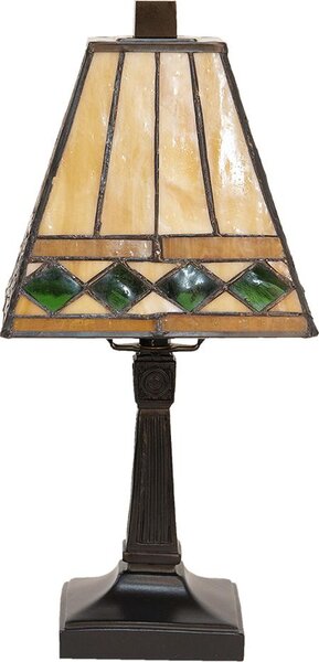 Lampada da tavolo Tiffany Clayre & Eef Ø 20x30 cm Vetro verde beige