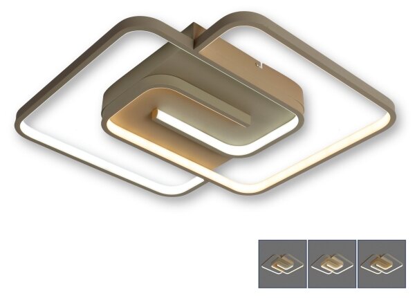 BRILAGI - plafoniera LED dimmerabile VELO LED/64W/230V 48x48 cm beige + telecomando