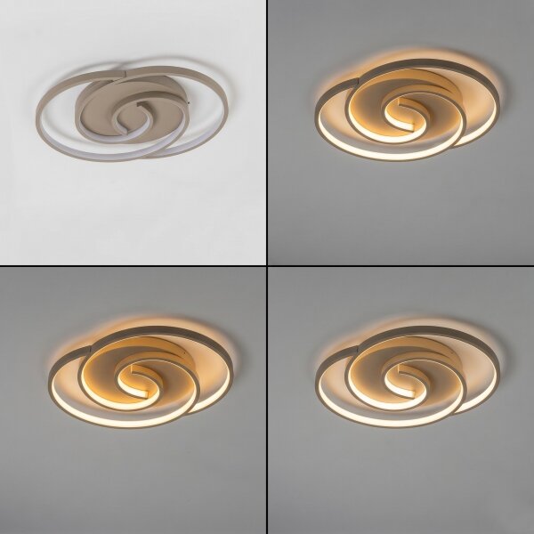 BRILAGI - LED Plafoniera dimmerabile VELO LED/70W/230V 38x47,8 cm beige + telecomando