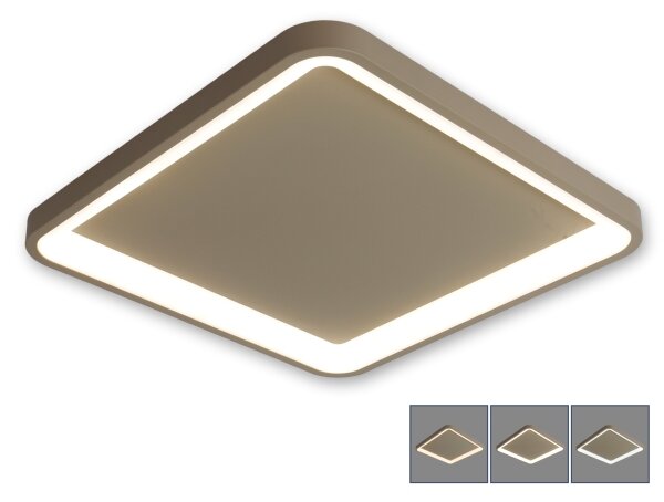 BRILAGI - Plafoniera LED dimmerabile FALCON SLIM LED/50W/230V 50x50 cm beige + telecomando
