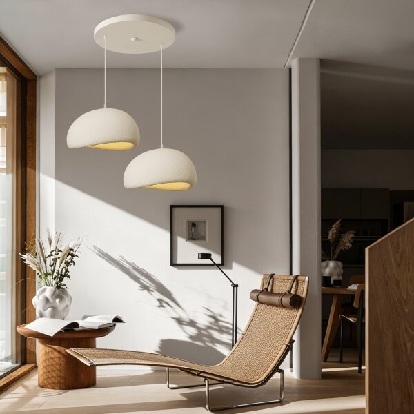 BRILAGI - Lampadario a cavo WABI SABI 2xE27/60W/230V bianco