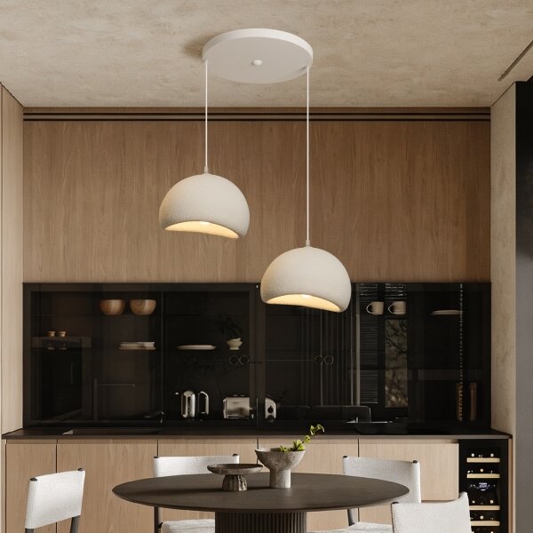 BRILAGI - Lampadario a sospensione su cavo WABI SABI 2xE27/60W/230V bianco