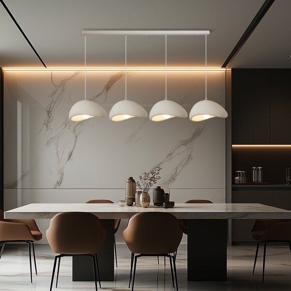 BRILAGI - Lampadario a sospensione con cavo WABI SABI 4xE27/60W/230V bianco