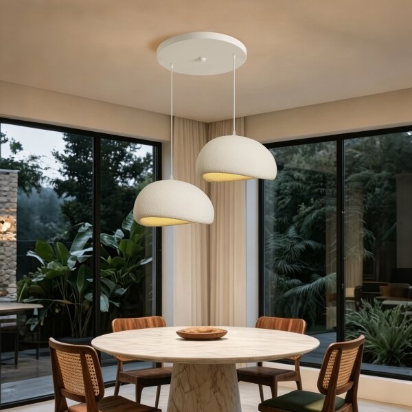 BRILAGI - Lampadario a cavo WABI SABI 2xE27/60W/230V bianco