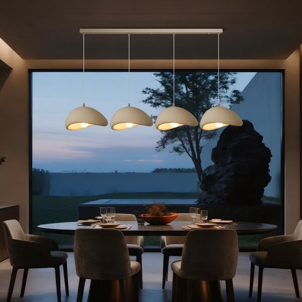 BRILAGI - Lampadario a sospensione con cavo WABI SABI 4xE27/60W/230V bianco