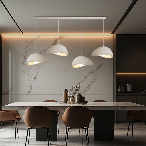 BRILAGI - Lampadario a sospensione con cavo WABI SABI 4xE27/60W/230V bianco