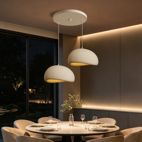 BRILAGI - Lampadario a cavo WABI SABI 2xE27/60W/230V bianco