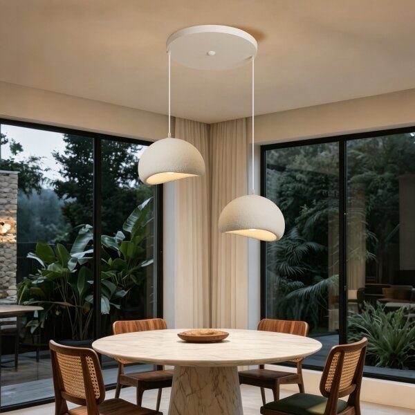 BRILAGI - Lampadario a sospensione su cavo WABI SABI 2xE27/60W/230V bianco