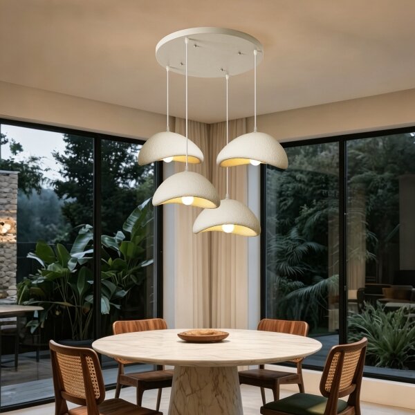 BRILAGI - Lampada a sospensione su cavo WABI SABI 4xE27/60W/230V bianca