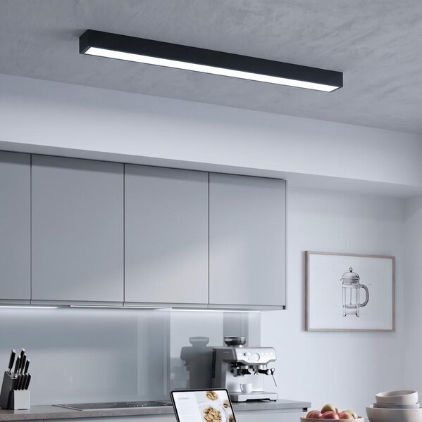 LED Plafoniera/Lampada sospesa con cavo LED/44W/230V 6000K 120 cm nero