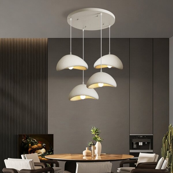 BRILAGI - Lampada a sospensione su cavo WABI SABI 4xE27/60W/230V bianca