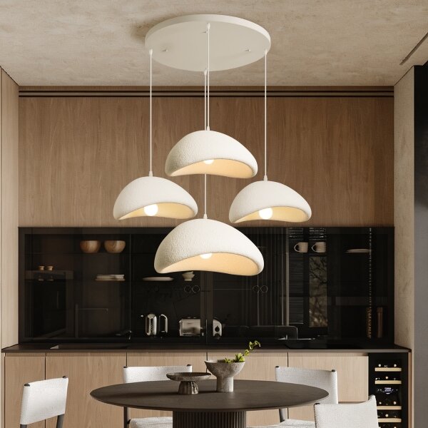 BRILAGI - Lampadario a sospensione con cavo WABI SABI 4xE27/60W/230V bianco