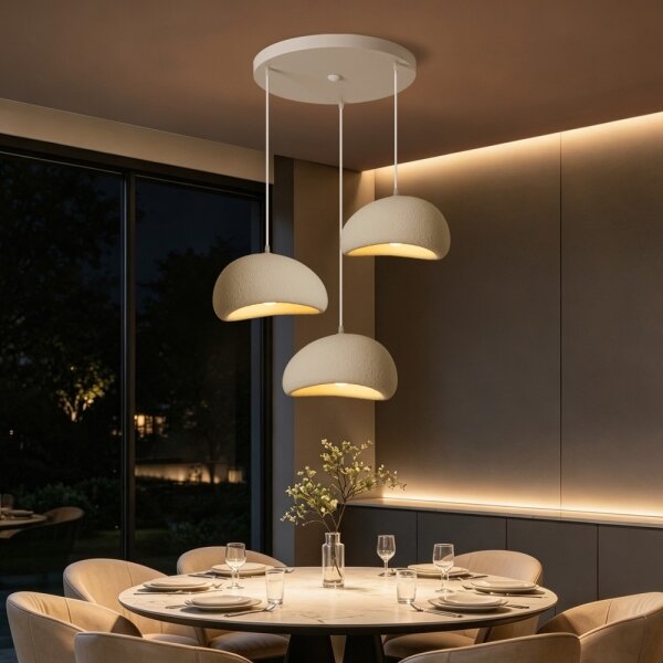 BRILAGI - Lampadario a cavo WABI SABI 3xE27/60W/230V bianco