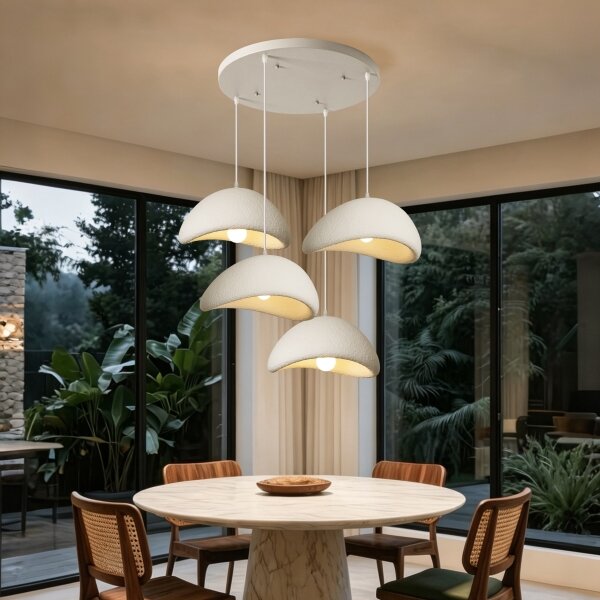 BRILAGI - Lampadario a sospensione con cavo WABI SABI 4xE27/60W/230V bianco