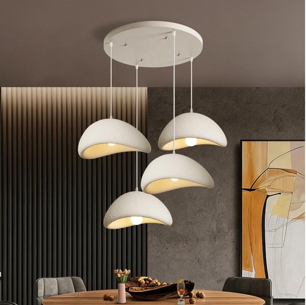 BRILAGI - Lampadario a sospensione con cavo WABI SABI 4xE27/60W/230V bianco