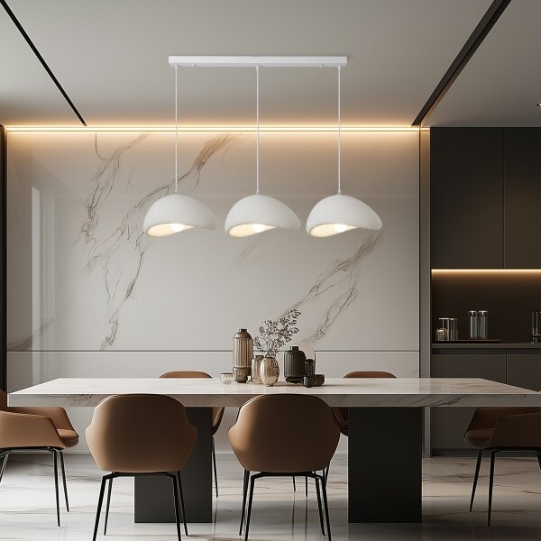 BRILAGI - Lampadario a cavo WABI SABI 3xE27/60W/230V bianco