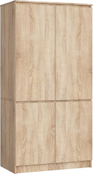 Akord Armadio 4 Ante Rovere Sonoma 90X51X180 Cm
