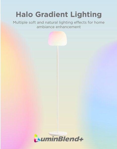 Govee - LED RGBICWW Dimmerabile lampada da terra LANTERN MATTER LED/24W/230V Wi-Fi 160 cm