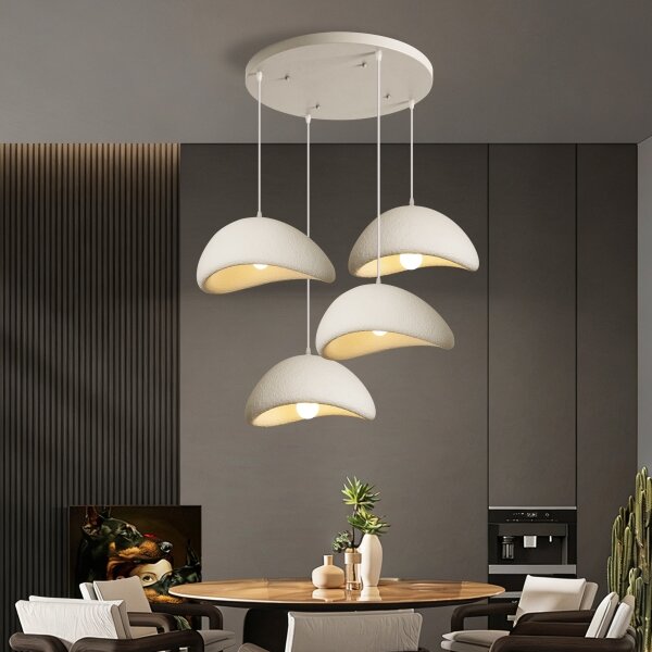 BRILAGI - Lampadario a sospensione con cavo WABI SABI 4xE27/60W/230V bianco
